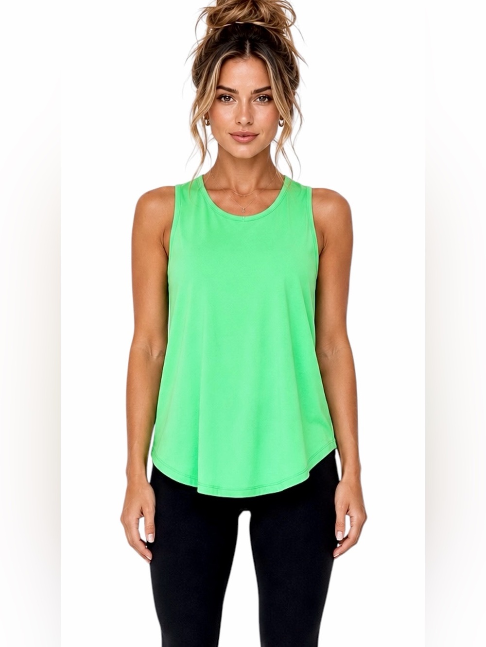 Lululemon – Tank Top – Sculpt Tank II SeaWheeze – Zippy Green – Sz. 6